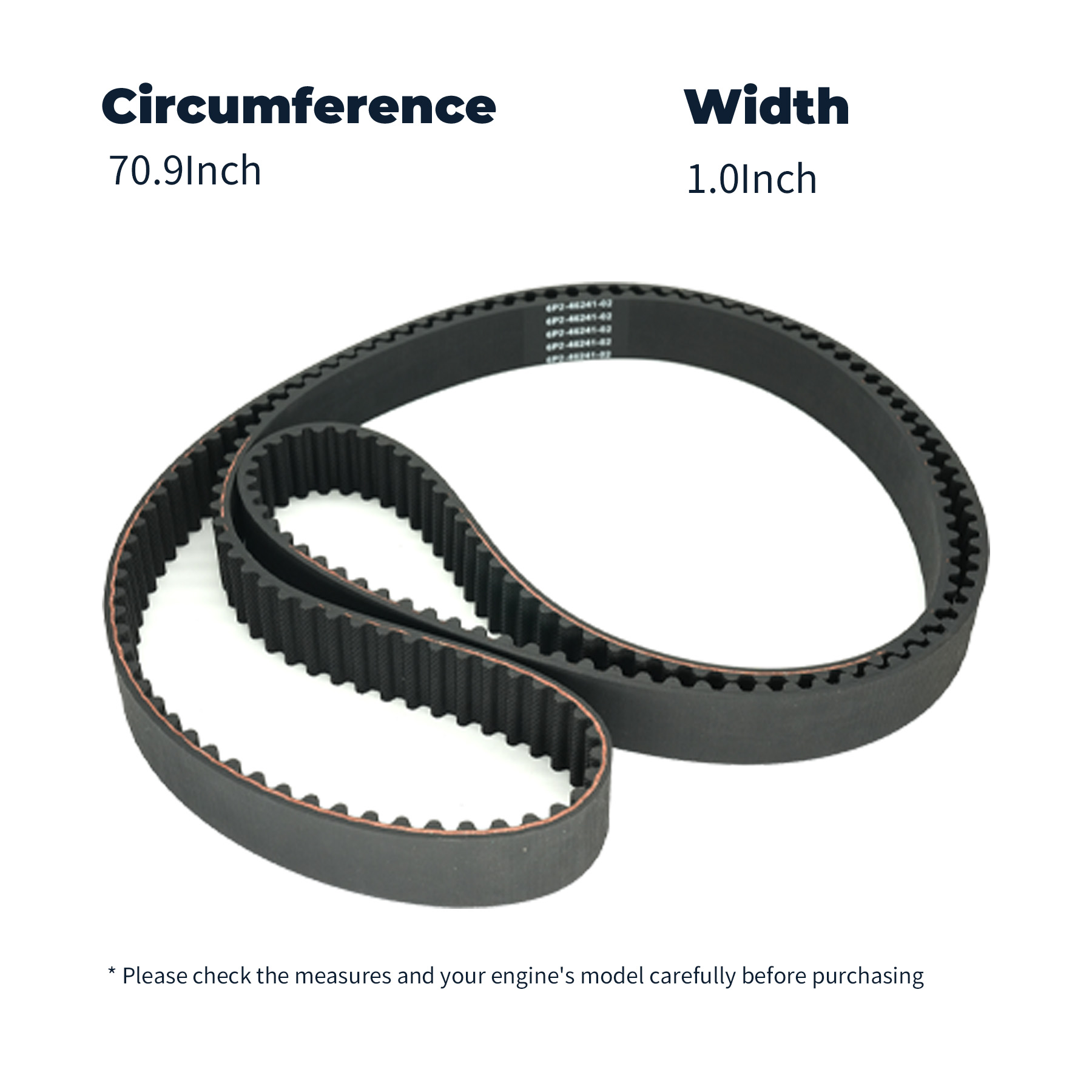 Timing Belt - Timing Belt 6P2-46241 Cocok untuk Mesin