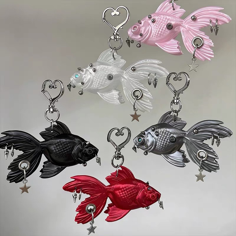 3D Printing Titanium - Gantungan Kunci Liontin Ikan Mas 3D