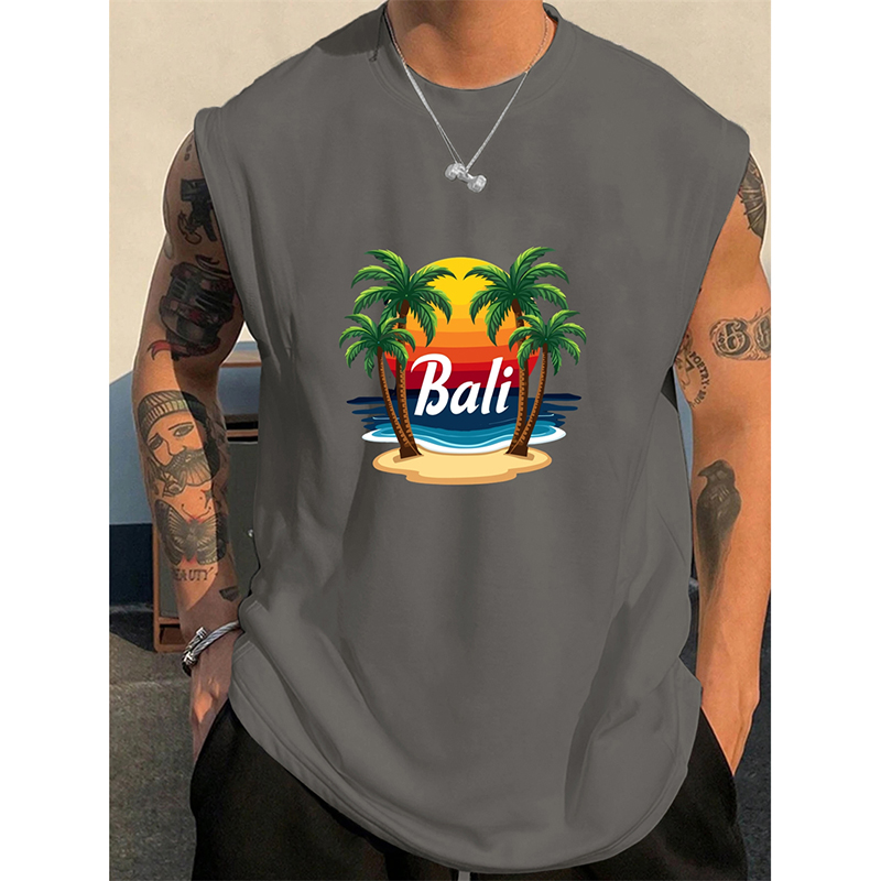 Tank Top Pria Pola Bali Musim  - 3D Printing Bali ulasan dan harga