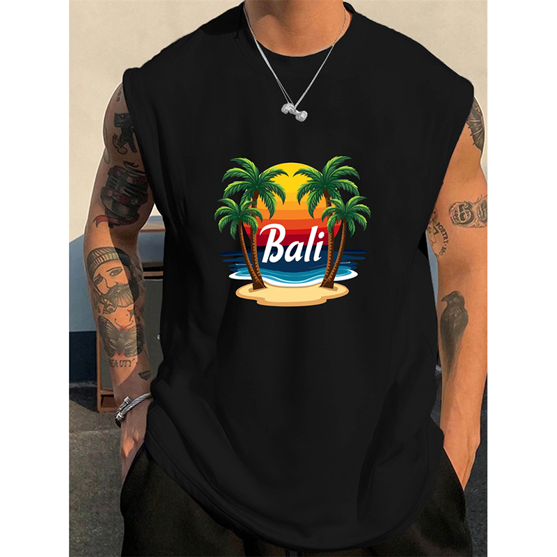 Tank Top Pria Pola Bali Musim  - 3D Printing Bali ulasan dan harga