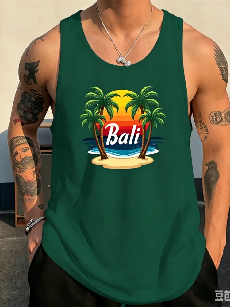 Tank Top Pria Motif Bali Musim - 3D Printing Bali ulasan dan harga