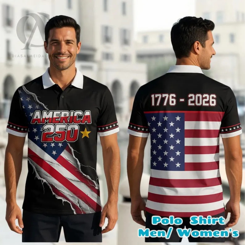 Kaos Polo Golf Patriotik Pria  - 3D Printing Eagle ulasan dan harga