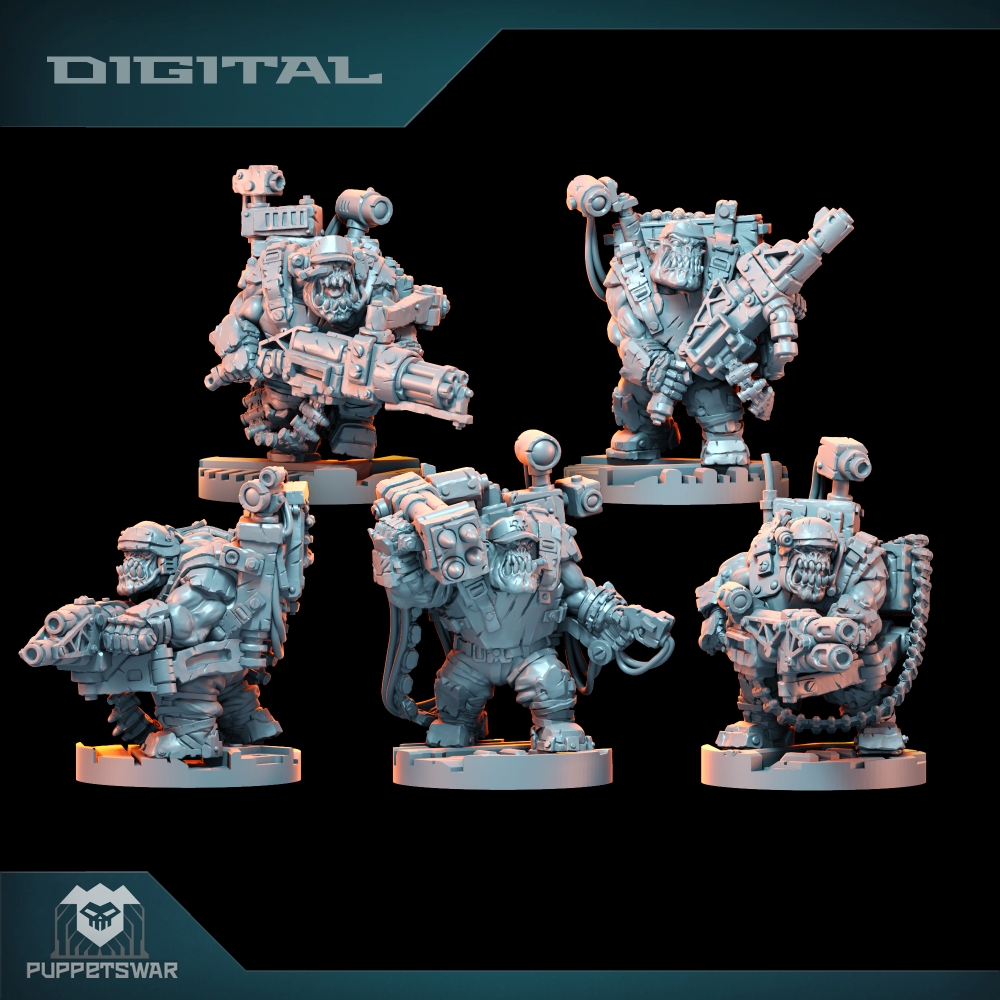 Pasukan Orc Ultimate Badasses, - 3D Printing Model ulasan dan harga