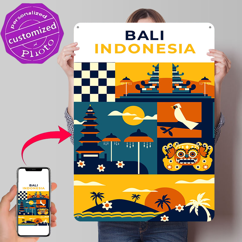 Poster Cetak Tekstur 3D Bali I - 3D Printing Bali ulasan dan harga