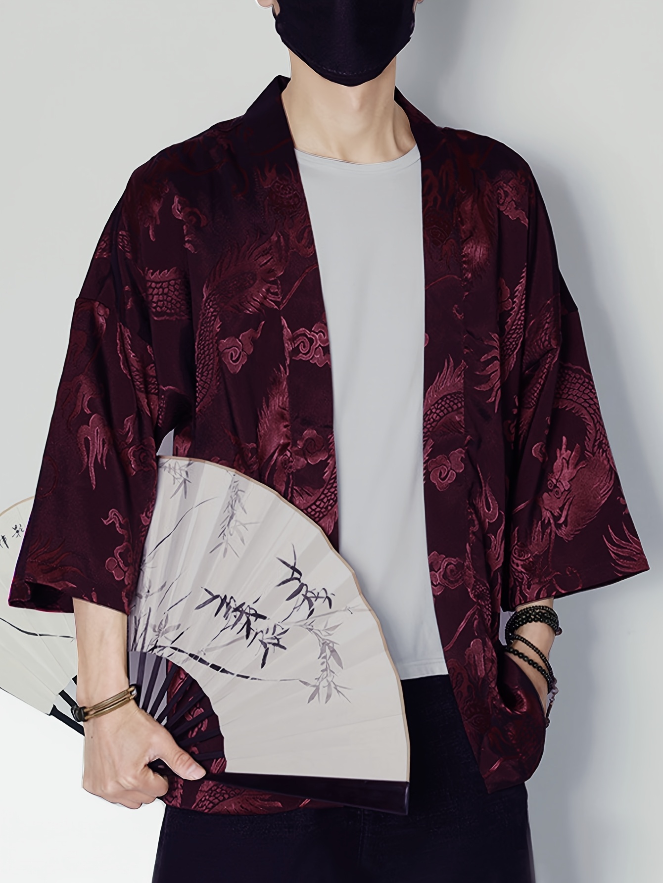 Kimono Pria Musim Panas 2026 D - 3D Printing Design Free ulasan dan harga