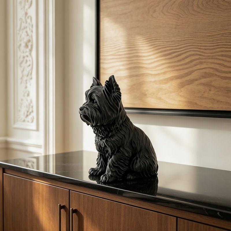 Patung Yorkshire Terrier Hitam - 3D Printing Yorkshire ulasan dan harga
