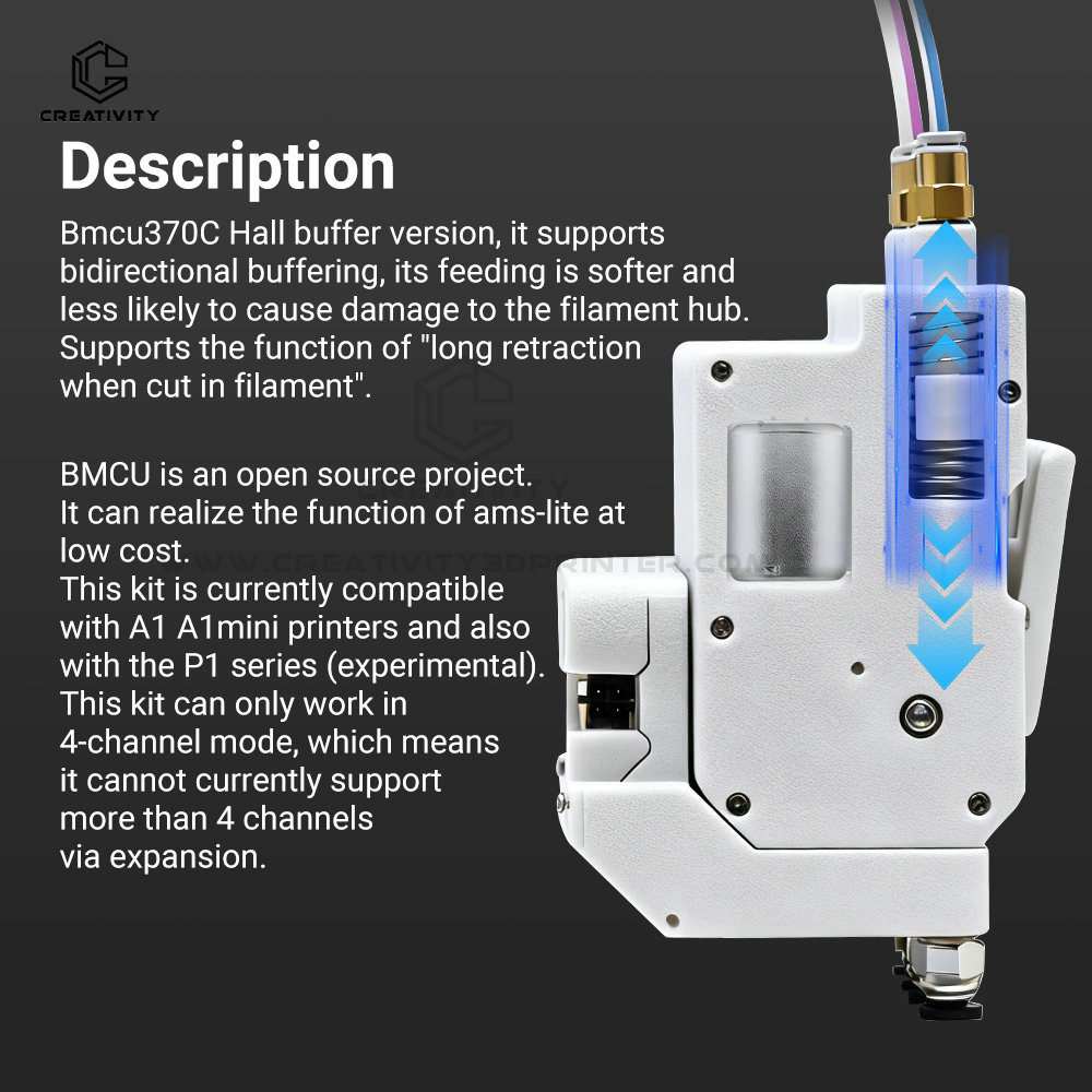 Pencetak 3D Multi Warna BMCU F - 3D Printing Output ulasan dan harga