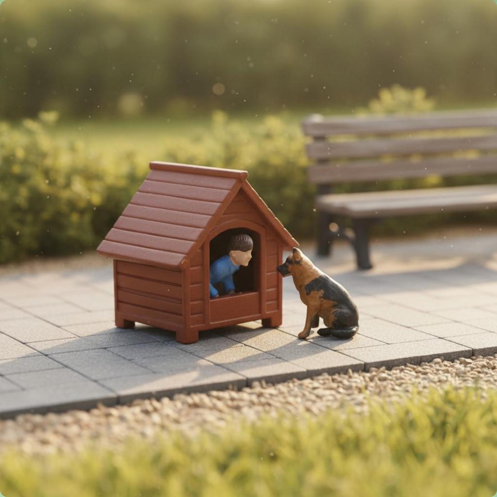 Figur Adegan Taman Diorama Cet - 3D Printing Model ulasan dan harga