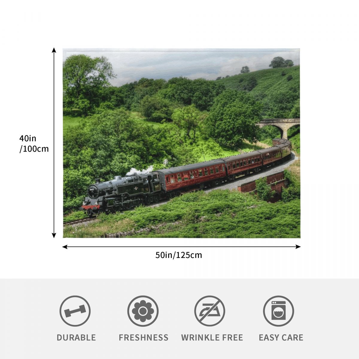 Selimut Lempar North Yorkshire - 3D Printing Yorkshire ulasan dan harga