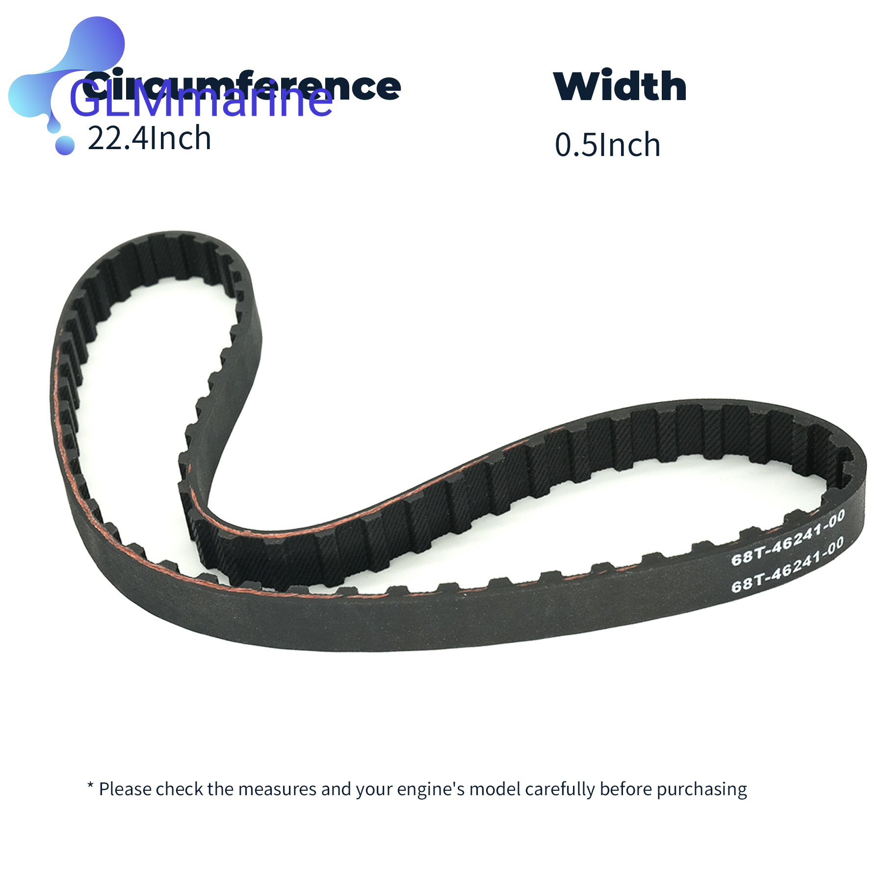 Sabuk Timing Marine 68T-46241  - Timing Belt ulasan dan harga