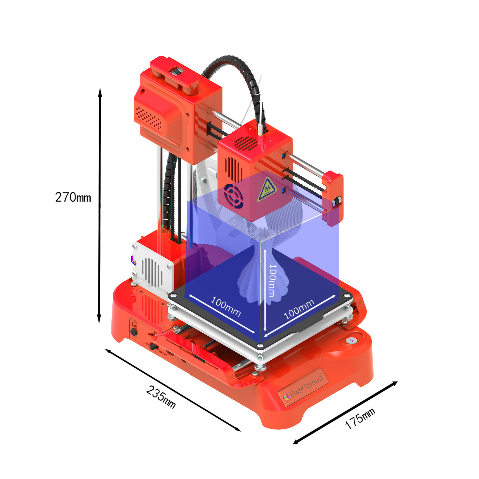 Printer 3D Easythreed K9 Mudah - 3D Printing Output ulasan dan harga
