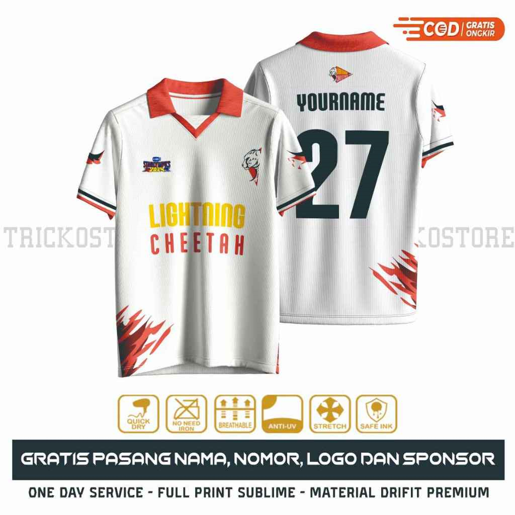 GMMTV LIGHTNING CHEETAH JERSEY - 3D Printing Eagle ulasan dan harga